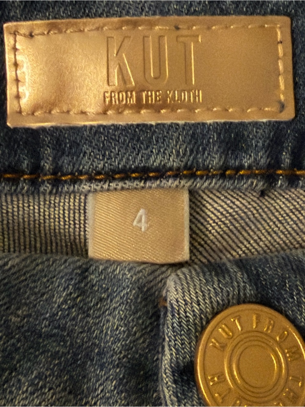 Kut from the Kloth Meg High Rise Fab Ab Wide Leg Jean Color Milestone Size 4 NWT - Picture 15 of 16